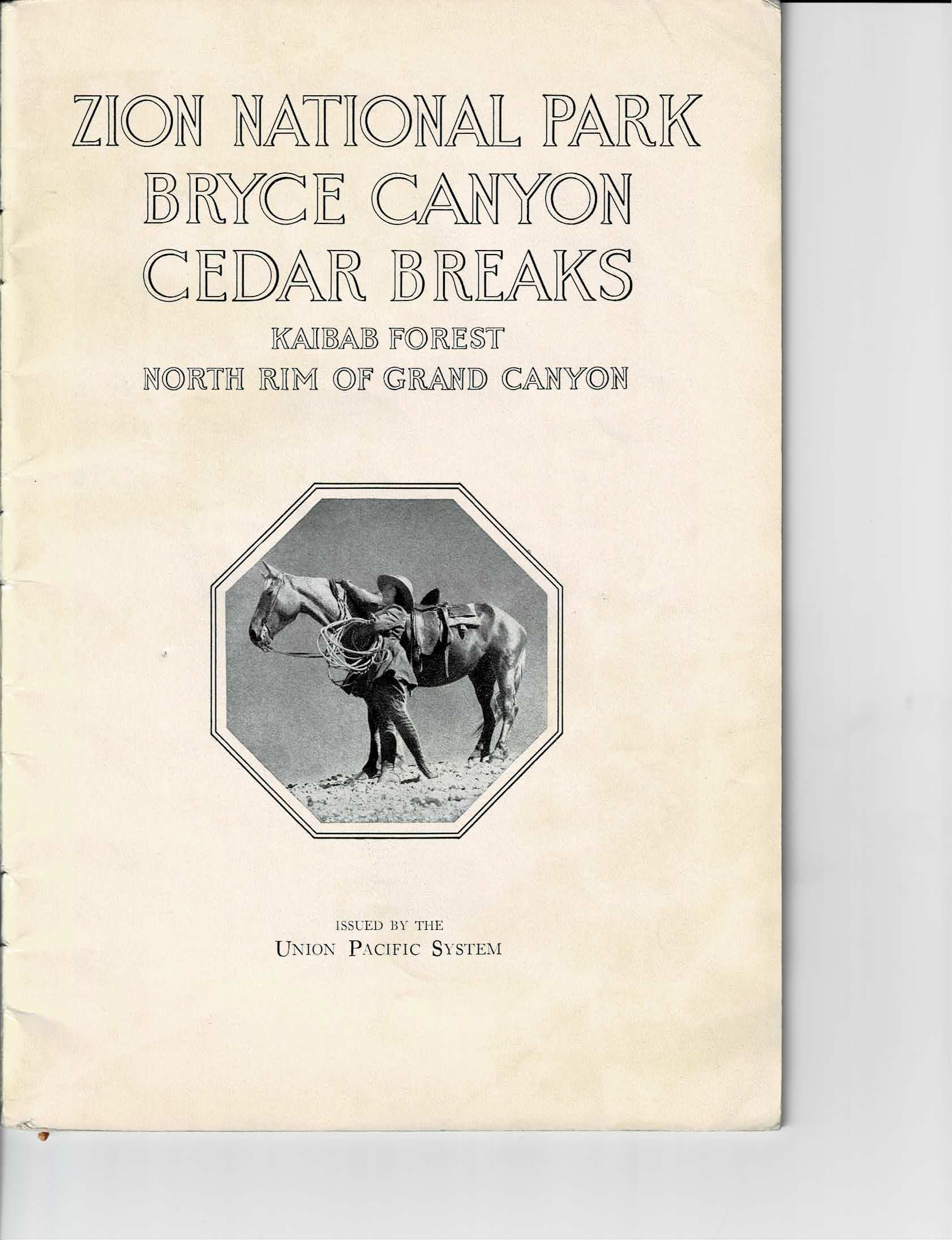 Historic Bryce Canyon illustration from the brochure